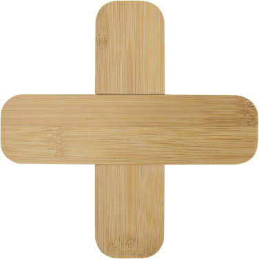 Logotrade promotional item image of: Croc bamboo trivet - large